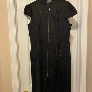 Hearts and Roses Black Dress Size 16